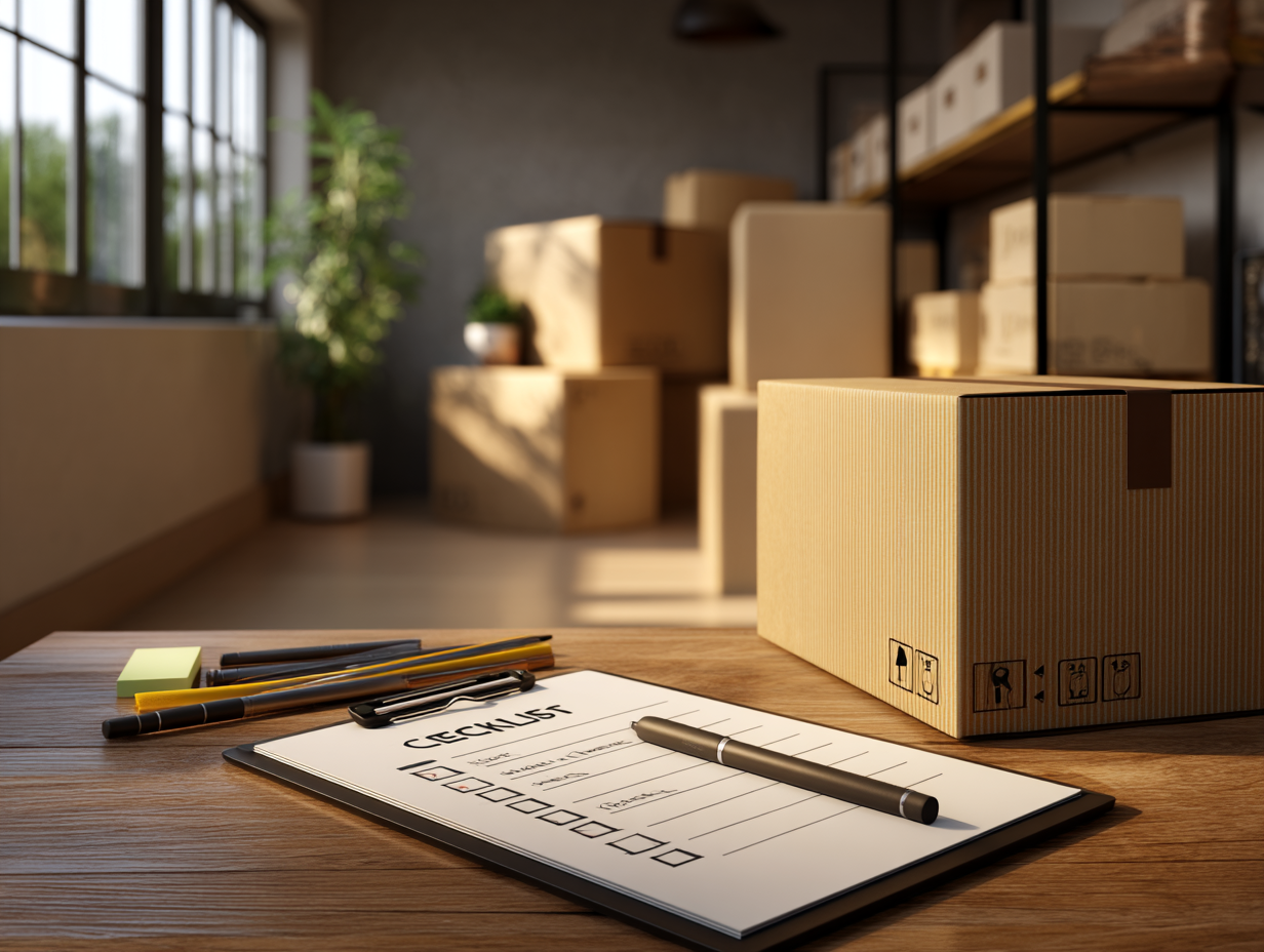 One master moving checklist — tasks, deadlines and owners in a single document