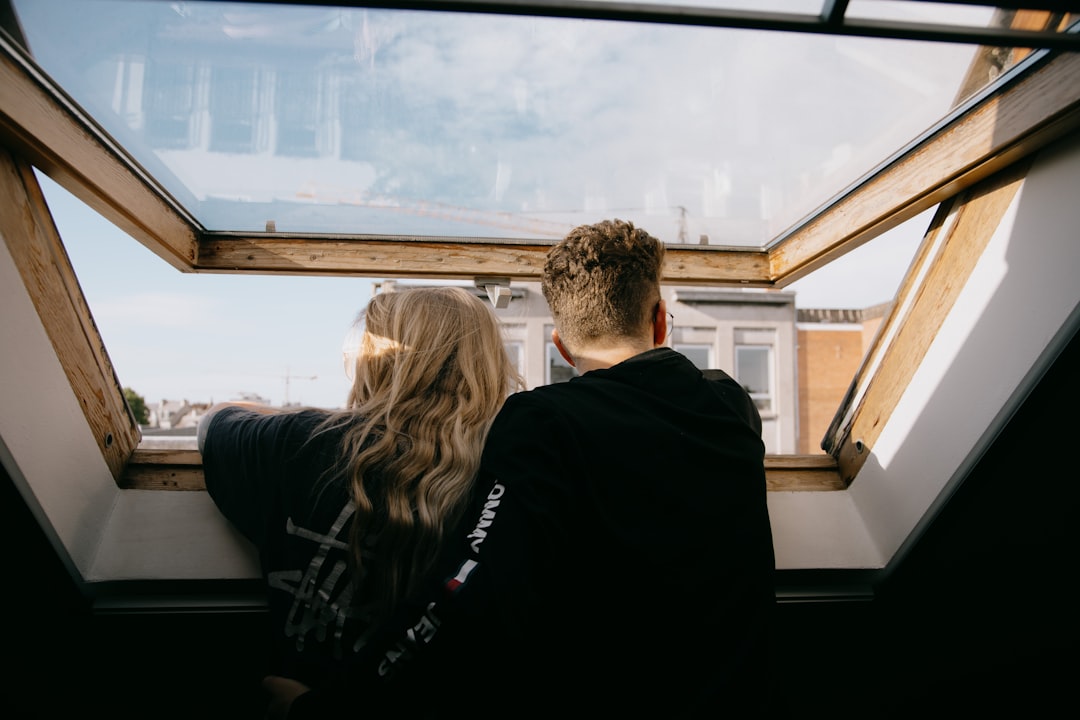 A couple confidently viewing a different property after walking away from a bad survey